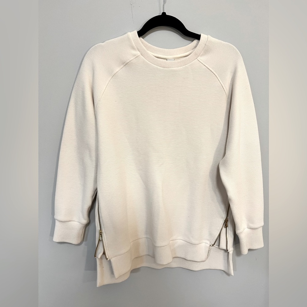 Varley Ribbed Side Zip Pullover